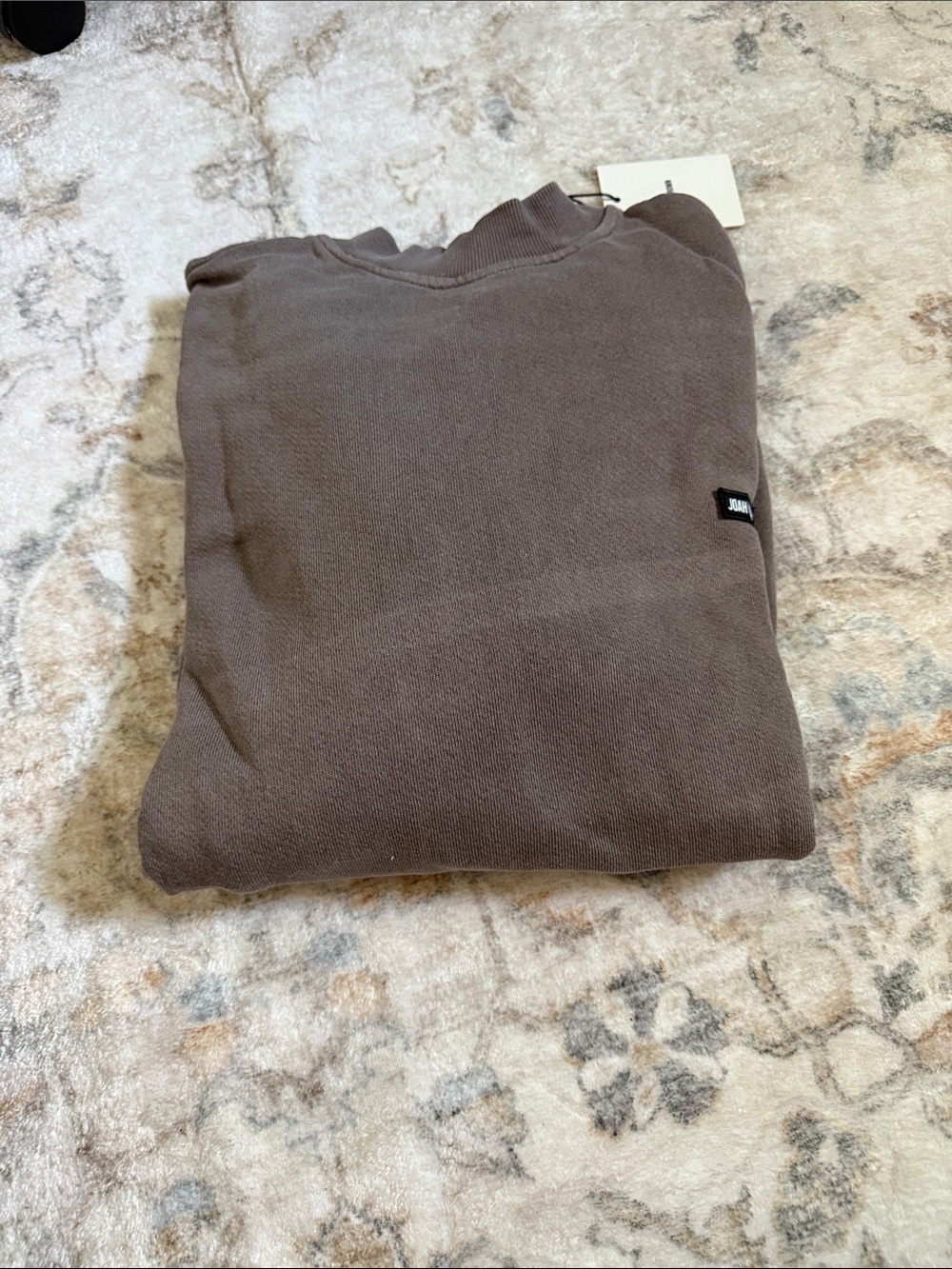 Joah Brown Taupe Cozy Ribbed Sweatshirt & Jogger Set - Picture 4 of 6